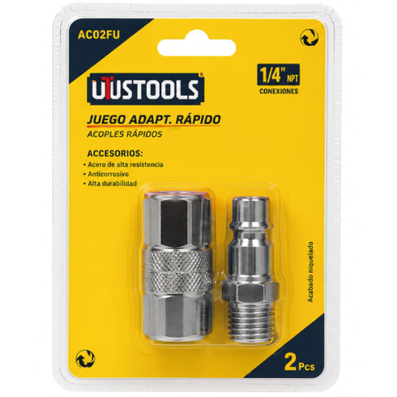 ACOPLES RÁPIDOS PARA COMPRESOR 1/4"