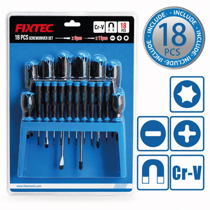 KIT DESTORNILLADORES MAGNÉTICOS X18 - Imagen 2