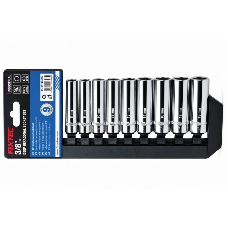 JUEGO DE COPAS LARGAS 3/8" X9 - Imagen 3