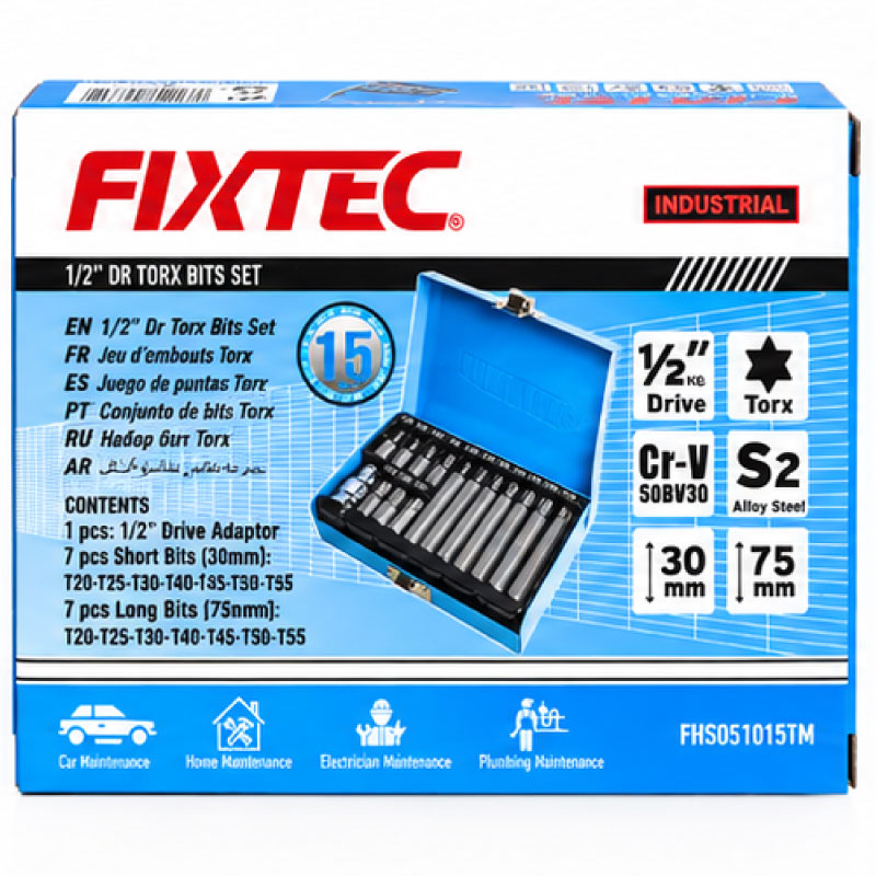 JUEGO DE PUNTAS TORX DE 1/2" X 15 - Imagen 3